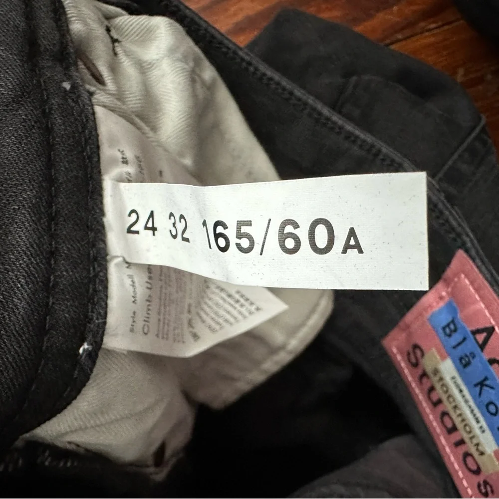 NWOT Acne Studios Climb Skinny Fit Jeans in Used Black